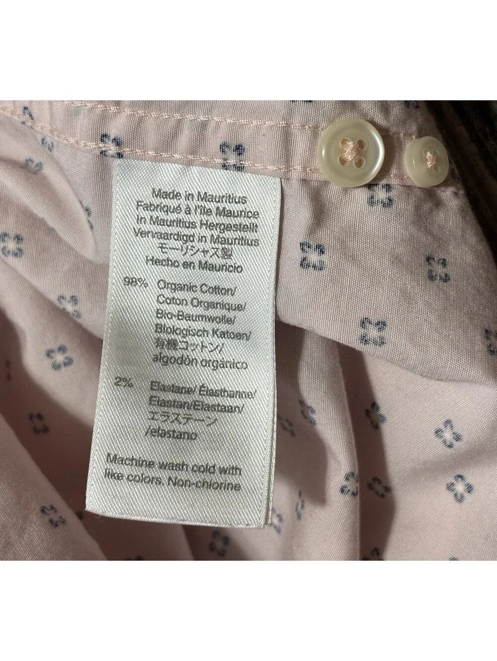 J Crew Shirt Mens Medium Organic Cotton Secret Wash Shirting Floral Classic Fit